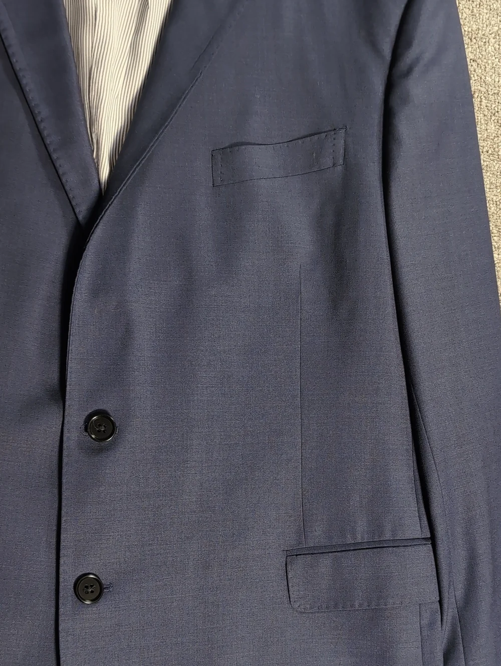 Brooks Brothers Explorer Regent Fit Blazer Performance Stretch Size 46R in Navy